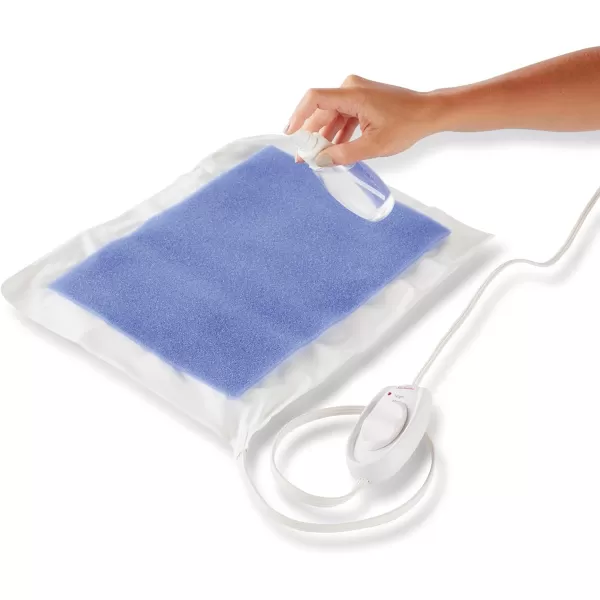 Sunbeam Heating Pad for Pain Relief  Standard Size Ultra Heat 3 Heat Settings  Light Blue 12 Inch x 15 InchUltraHeat 12 x 15