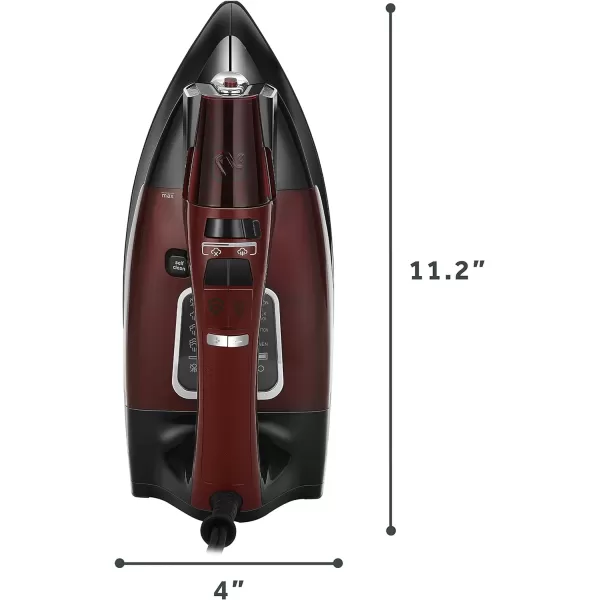 Sunbeam Professional Steam Iron 1700 Watt Large Nonstick Ceramic Soleplate Horizontal or Vertical Shot of Steam Self Cleaning Large LED Screen and Bright LED Lights 8 Swivel Cord BlackRedSunbeam Professional Steam Iron 1700 Watt Large Nonstick Ceramic Soleplate Horizontal or Vertical Shot of Steam Self Cleaning Large LED Screen and Bright LED Lights 8 Swivel Cord BlackRed