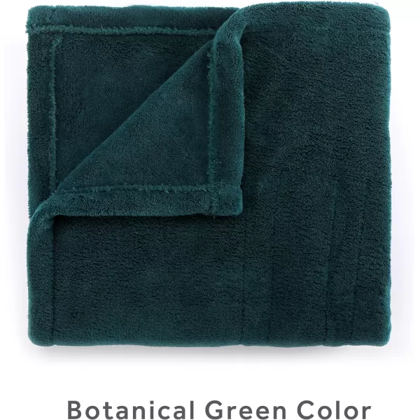 Sunbeam Royal Luxe Cabernet Heated Personal Throw  Blanket CozyWarm Adjustable Heat SettingsThrow Botanical Green