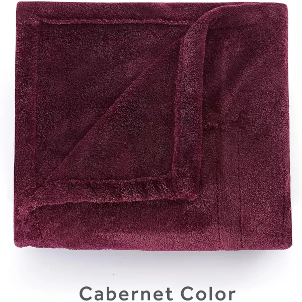 Sunbeam Royal Luxe Cabernet Heated Personal Throw  Blanket CozyWarm Adjustable Heat SettingsThrow Cabernet