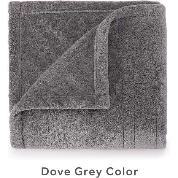 Sunbeam Royal Luxe Cabernet Heated Personal Throw  Blanket CozyWarm Adjustable Heat SettingsThrow Dove Grey