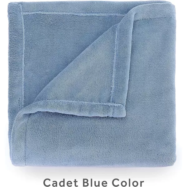 Sunbeam Royal Luxe Mushroom Heated Blanket  TwinFull Cadet Blue