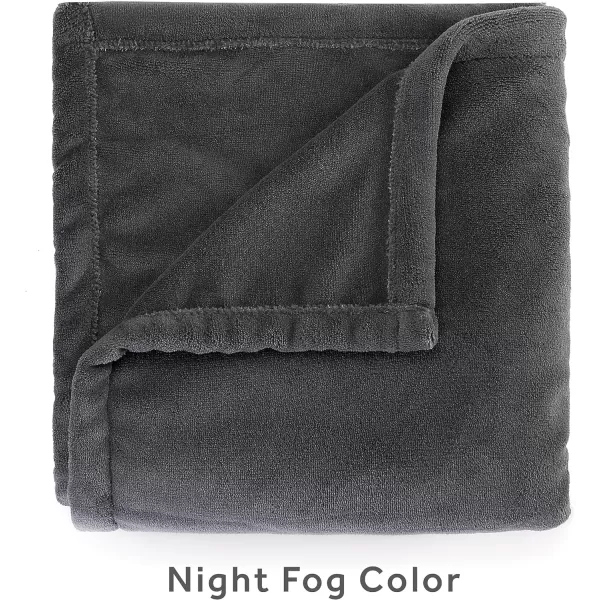 Sunbeam Royal Luxe Mushroom Heated Blanket  TwinQueen Night Fog