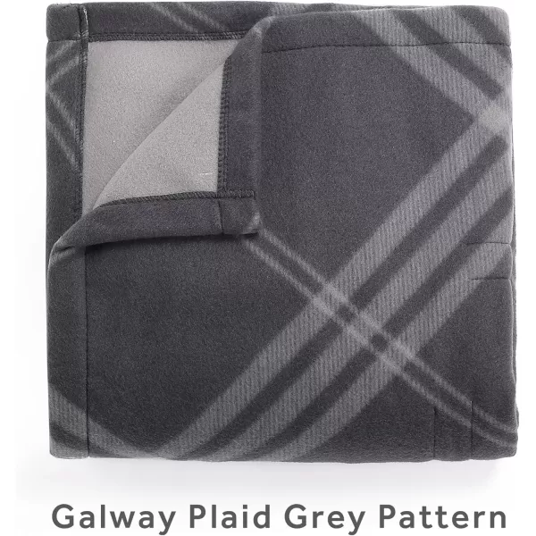 Sunbeam Royal Ultra Rodeen Blue Plaid Heated Personal Throw  Blanket CozyWarm Adjustable Heat SettingsGalway Plaid Grey