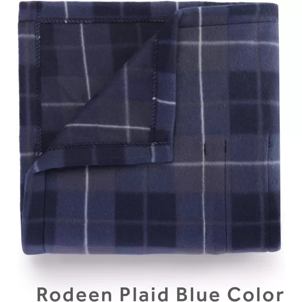 Sunbeam Royal Ultra Rodeen Blue Plaid Heated Personal Throw  Blanket CozyWarm Adjustable Heat SettingsRodeen Blue Plaid