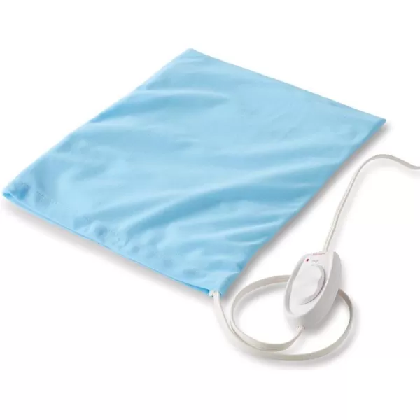 Sunbeam Heating Pad for Pain Relief  Standard Size Ultra Heat 3 Heat Settings  Light Blue 12 Inch x 15 InchUltraHeat 12 x 15