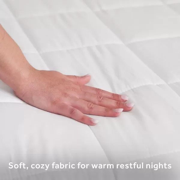 Sunbeam Premium Restful Quilted Electric Heated Mattress Pad Queen Size 60 x 80 12 Heat Settings 12Hour Selectable Auto ShutOff Fast Heating Warming Bed Machine Washable ExtraSoft CozyWhite Twin