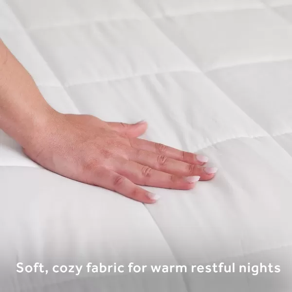 Sunbeam Premium Restful Quilted Electric Heated Mattress Pad Queen Size 60 x 80 12 Heat Settings 12Hour Selectable Auto ShutOff Fast Heating Warming Bed Machine Washable ExtraSoft CozyWhite Queen