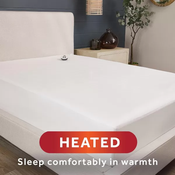 Sunbeam Restful Heated Mattress Pad  King WhiteWhite Full