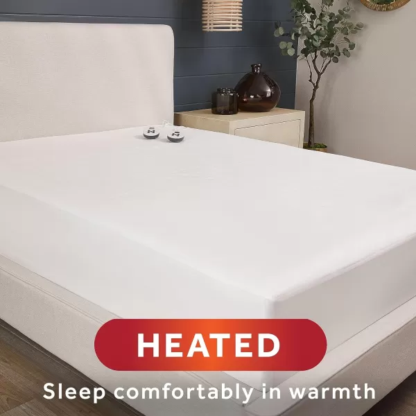 Sunbeam Restful Heated Mattress Pad  King WhiteWhite King