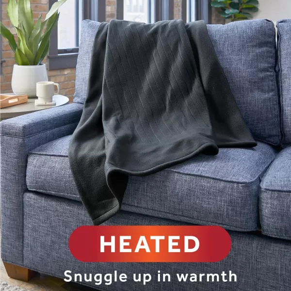 Sunbeam Royal Ultra Cabernet Heated Personal Throw  Blanket CozyWarm Adjustable Heat SettingsThrow Night Fog