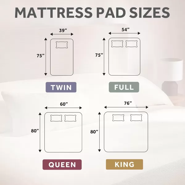 imageSunbeam King Size Electric Heated Mattress Pad 12 Heat Settings 12hr Auto ShutOff Fast Heating Machine WashableFull