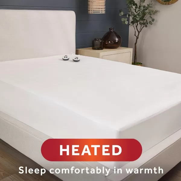 imageSunbeam Restful Heated Mattress Pad  Twin WhiteNonWoven