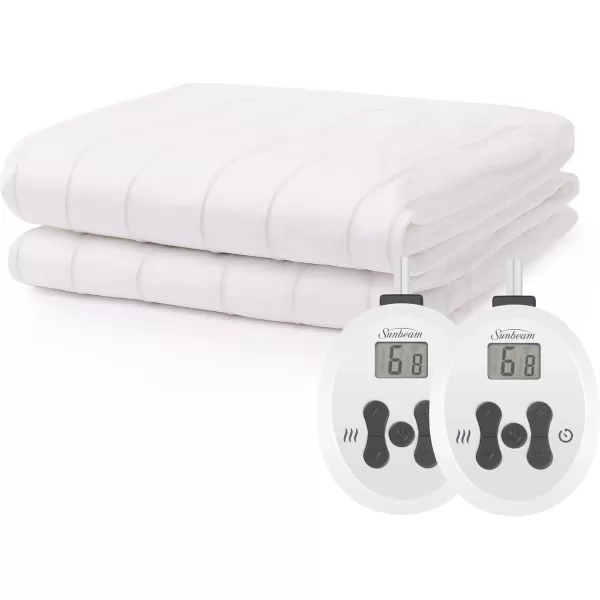 imageSunbeam Restful Heated Mattress Pad  Twin WhiteNonWoven