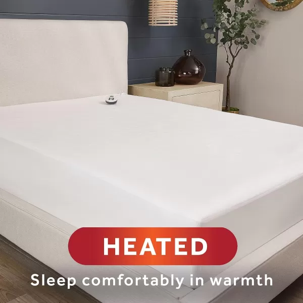 imageSunbeam Restful Heated Mattress Pad  Twin WhiteNonWoven