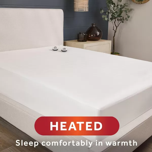 imageSunbeam Restful Heated Mattress Pad  Twin WhiteNonWoven