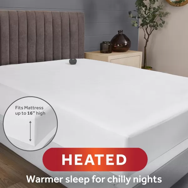 imageSunbeam Restful Heated Mattress Pad  Twin WhiteUpgraded Restful