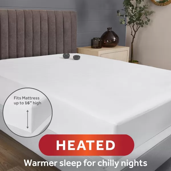 imageSunbeam Restful Heated Mattress Pad  Twin WhiteUpgraded Restful