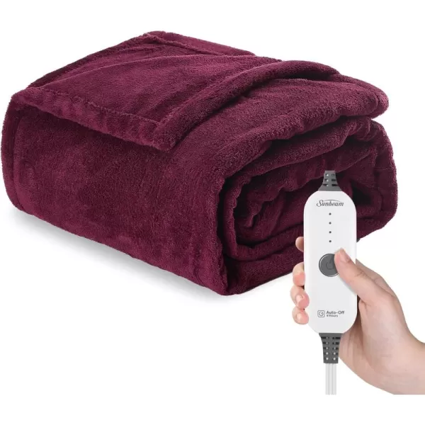 imageSunbeam Royal Luxe Mushroom Heated Blanket  TwinBordeaux