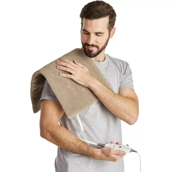 imageSunbeam Premium Sunbeam Heating Pad with Compact Storage King Size BeigeBeige