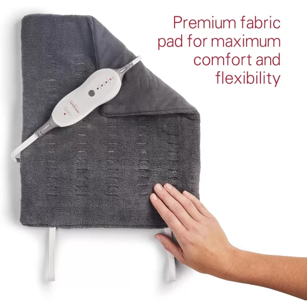 imageSunbeam Premium Sunbeam Heating Pad with Compact Storage King Size BeigeGrey