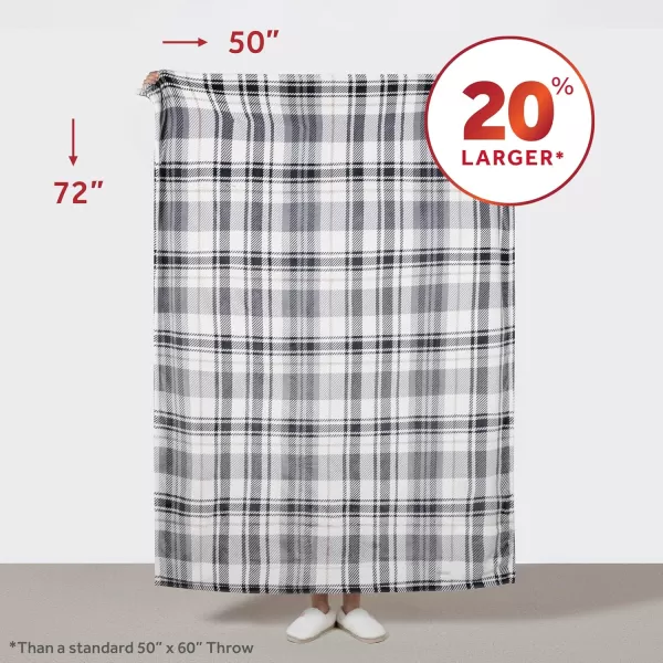 imageSunbeam Royal Mink Sherpa Cabernet Heated Personal Throw  Blanket CozyWarm Adjustable Heat SettingsGrey Herring Plaid