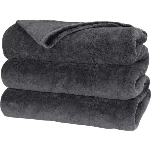 imageSunbeam Heated Blanket  Microplush 10 Heat Settings Slate King  BSM9KKSR82516A00