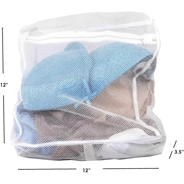 imageHome Basics Micro Mesh Delicates Washer Bag  RectangularShaped Laundry Bag with RustResistant Zipper for Protecting Delicate Garments in the Washer