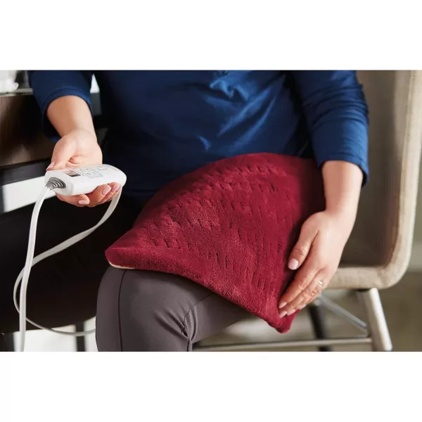 imageSunbeam 002014915000 Xpressheat Heating Pad Garnet Red 12 x 15 Inch Medium