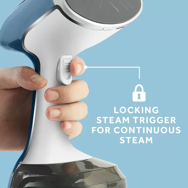 imageSunbeam 1520W Handheld Steamer for Clothes Portable Foldable Travel Steamer Dual Voltage 120240 NonStick High and Low Steam Setting 25s Heat Up 140ml Tank Bristle Brush Storage Bag BlackSteam Burst