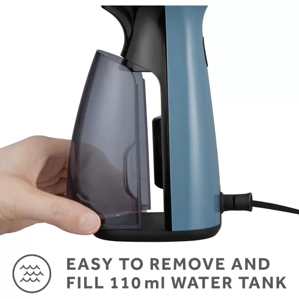 imageSunbeam 1520W Handheld Steamer for Clothes Portable Foldable Travel Steamer Dual Voltage 120240 NonStick High and Low Steam Setting 25s Heat Up 140ml Tank Bristle Brush Storage Bag BlackCompact