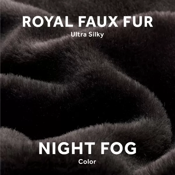 imageSunbeam Royal Faux Fur Night Fog Heated Personal Throw  Blanket CozyWarm Adjustable Heat SettingsNight Fog