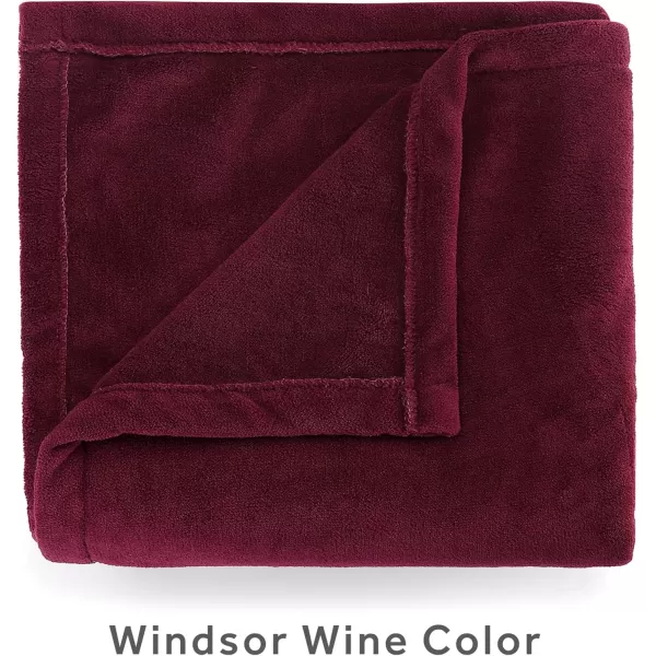 imageSunbeam Royal Luxe Admiral Blue Heated Personal Throw  Blanket CozyWarm Adjustable Heat SettingsWindsor Wine