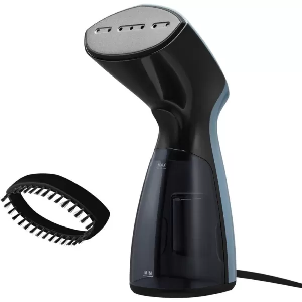 imageSunbeam 1520W Handheld Steamer for Clothes Portable Foldable Travel Steamer Dual Voltage 120240 NonStick High and Low Steam Setting 25s Heat Up 140ml Tank Bristle Brush Storage Bag BlackCompact
