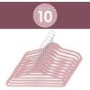 imageSunbeam Velvet Slim 10 Piece Hangers Pink