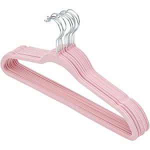 imageSunbeam Velvet Slim 10 Piece Hangers Pink