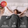 imageSunbeam Electric Royal Luxe Microplush Heated Blanket 12 Heat Settings 12Hour Auto ShutOff Fast Heating Warm ampamp Cozy Machine Washable Mushroom Color Full 84quot x 72quotNight Fog
