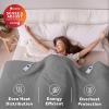 imageSunbeam Electric Royal Luxe Microplush Heated Blanket 12 Heat Settings 12Hour Auto ShutOff Fast Heating Warm ampamp Cozy Machine Washable Dove Gray Color Twin 84quot x 62quotDove Grey