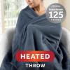 imageSunbeam Royal Posh Night Fog Heated Blanket  FullRain Storm Blue