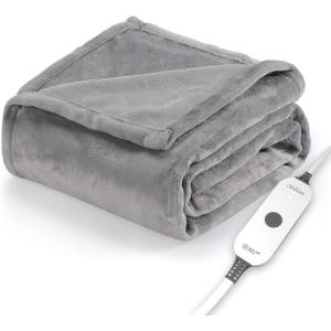 imageSunbeam Royal Posh Night Fog Heated Blanket  FullDove Grey