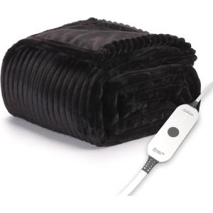 imageSunbeam Royal Posh Night Fog Heated Blanket  FullEbony