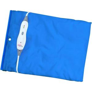 imageSunbeam Heating Pad for Pain Relief  XL King Ultra Heat 3 Heat Settings with Moist Heat  Blue 12 Inch x 24 Inch