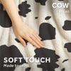 imageSunbeam Electric Heated Throw Blanket Royal Faux Fur Fast Heating 4 Heat Settings 4Hour Auto ShutOff Rich and Ultra Silky Cow Print 50quot  60quot