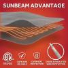 imageSunbeam Electric Heated Throw Blanket Royal Faux Fur Fast Heating 4 Heat Settings 4Hour Auto ShutOff Rich and Ultra Silky Cow Print 50quot  60quot