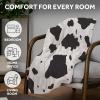 imageSunbeam Electric Heated Throw Blanket Royal Faux Fur Fast Heating 4 Heat Settings 4Hour Auto ShutOff Rich and Ultra Silky Cow Print 50quot  60quot