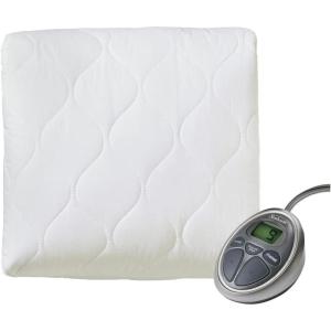 imageSunbeam Deluxe Queen Water Resistant Electric Heated Mattress Pad 100 Cotton 20 Heat Settings 2 Digital Controls with Dual Zones 60quotx 80quot Queen
