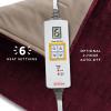 image:imageSunbeam XL Heating Pad for Back Neck and Shoulder Pain Relief Auto Shut Off 6 Heat Settings Extra Large 12 x 24 Navy Ideal for Muscle Aches and Arthritis PainBurgundy