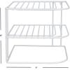 image:imageHome Basics 3Tier Kitchen Corner Counter Shelf and Cabinet Organizer Heavy Duty Wire Shelf in WhiteSingle Pack