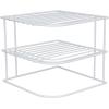 image:imageHome Basics 3Tier Kitchen Corner Counter Shelf and Cabinet Organizer Heavy Duty Wire Shelf in WhiteSingle Pack