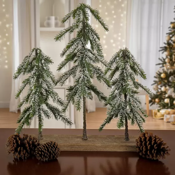 HGTV Home Collection Wintry Tree Decor Green 21inHGTV Home Collection Wintry Tree Decor Green 21in